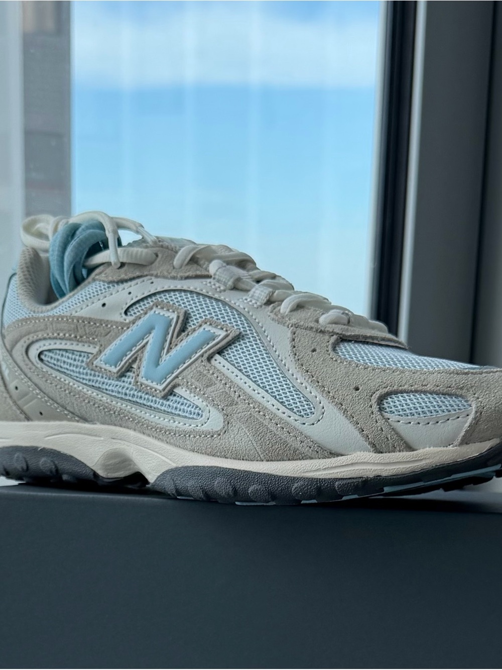 New Balance 204L Light Blue and Gray Athletic Sneakers